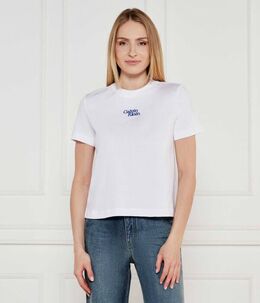 Calvin Klein Jeans: Белая футболка 