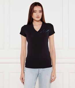 Armani Exchange: Чёрная футболка 