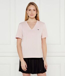 Lacoste: Коричневая футболка 