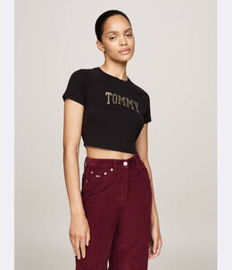 Tommy Jeans: Чёрная футболка 