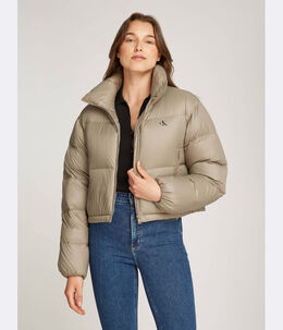 Calvin Klein Jeans: Жёлтый пуховик 
