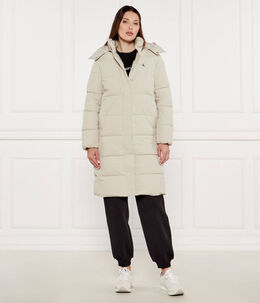 Calvin Klein Jeans: Жёлтый пуховик 