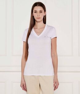Armani Exchange: Белая футболка 