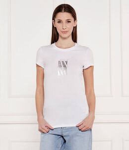 Armani Exchange: Белая футболка 