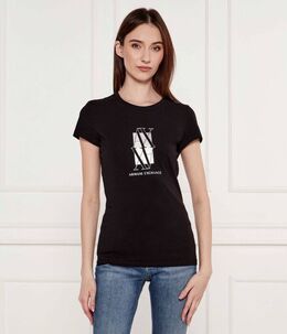Armani Exchange: Чёрная футболка 