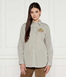 Lauren Ralph Lauren: Зелёная рубашка 