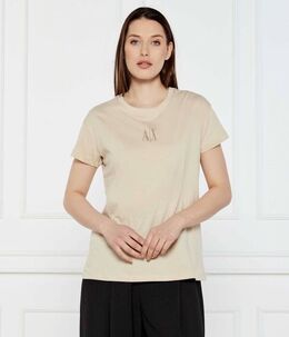 Armani Exchange: Жёлтая футболка 