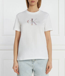 Calvin Klein Jeans: Белая футболка 