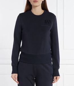 Armani Exchange: Синий свитер 