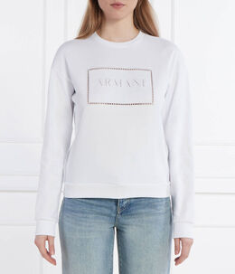 Armani Exchange: Белый свитер 
