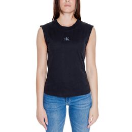 Calvin Klein Jeans: Чёрный топ 