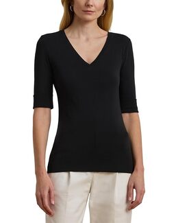Lauren Ralph Lauren: Футболка стрейч 