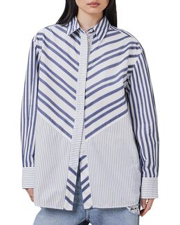 Allsaints: Рубашка в полоску 