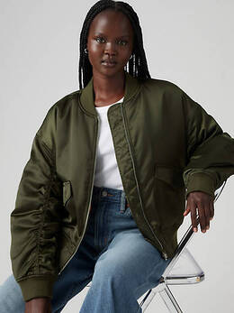 Levi's: Зелёная куртка 