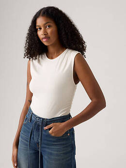 Levi's: Белый топ 