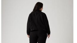 Levi's: Чёрная куртка  Trucker