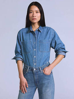 Levi's: Синяя рубашка 