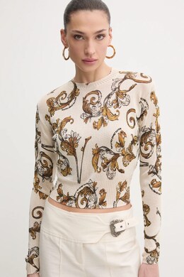 Versace Jeans Couture: Бежевый свитер 