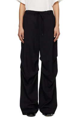 MM6 Maison Margiela: Чёрные брюки 
