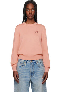 Maison Kitsuné: Розовый свитер 