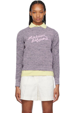Maison Kitsuné: Фиолетовый свитер 