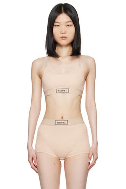 Versace Underwear: Бежевый бюстгальтер 