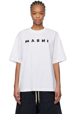 Marni: Белая футболка 