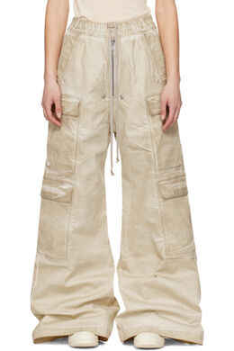 Rick Owens Drkshdw: Бежевые джинсы  Cargo
