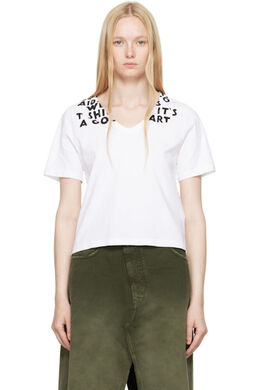 MM6 Maison Margiela: Белая футболка 