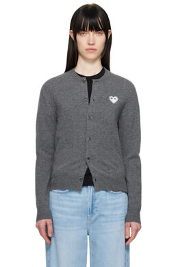 Comme Des Garçons Play: Белый кардиган  Play