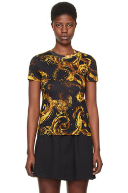 Versace Jeans Couture: Чёрная футболка 