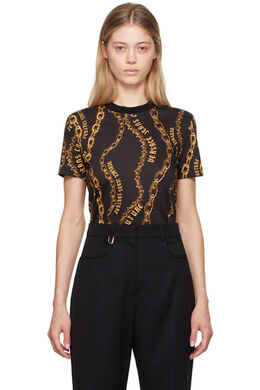 Versace Jeans Couture: Чёрная футболка 