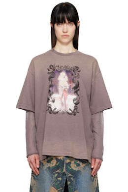 Acne Studios: Футболка с принтом 