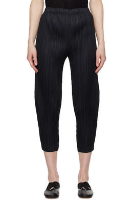 Pleats Please Issey Miyake: Чёрные брюки 