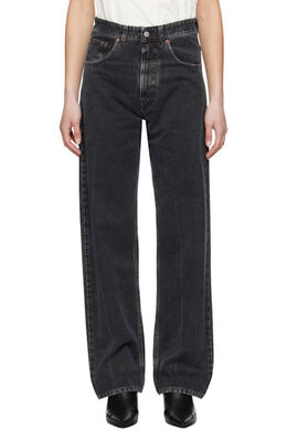 MM6 Maison Margiela: Чёрные джинсы 