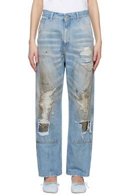 MM6 Maison Margiela: Синие джинсы 