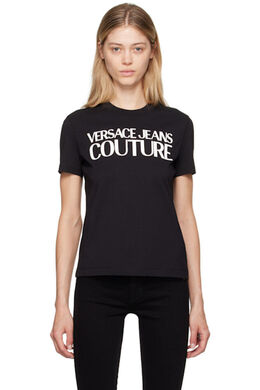 Versace Jeans Couture: Чёрная футболка 
