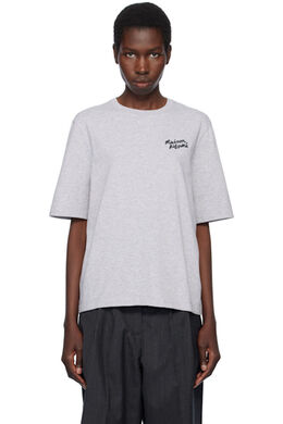 Maison Kitsuné: Серая футболка 