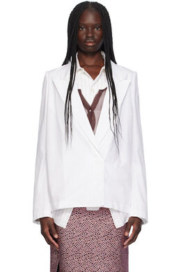 Dries Van Noten: Белая рубашка 