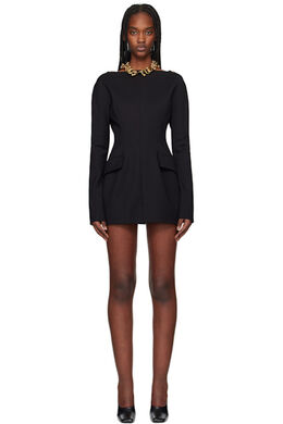 Sportmax: Чёрное платье 