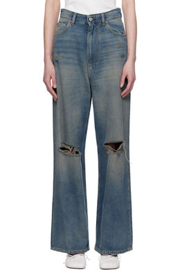 MM6 Maison Margiela: Синие джинсы 