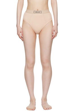 Versace Underwear: Бежевые трусы 