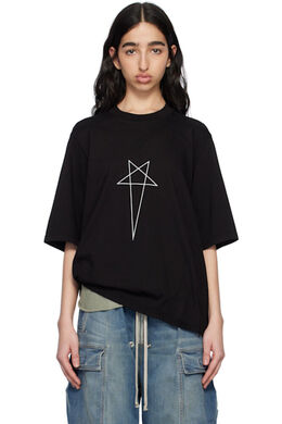 Rick Owens Drkshdw: Чёрная футболка 