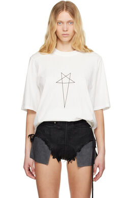 Rick Owens Drkshdw: Белая футболка 