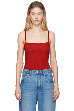 Jacquemus: Красный топ  Sierra
