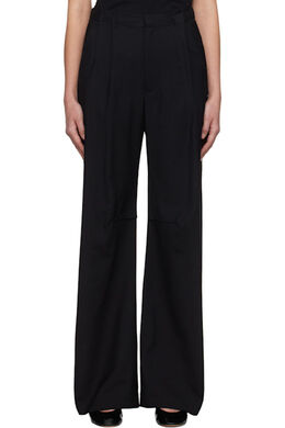 MM6 Maison Margiela: Чёрные брюки 