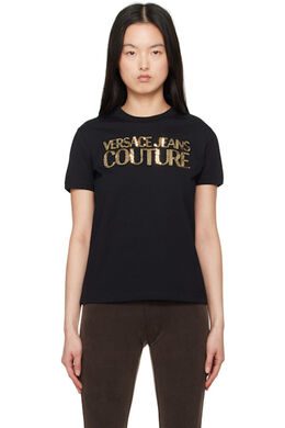 Versace Jeans Couture: Чёрная футболка 