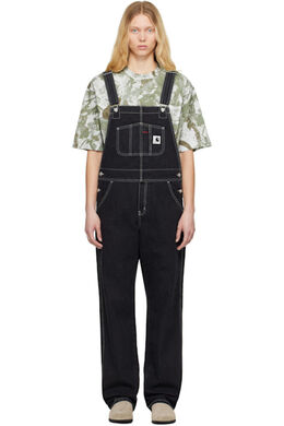Carhartt Work In Progress: Чёрный комбинезон 