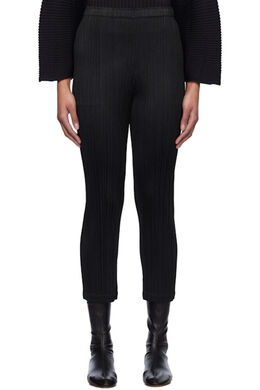 Pleats Please Issey Miyake: Чёрные брюки 