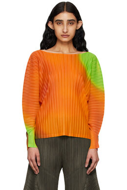 Pleats Please Issey Miyake: Блуза из полиэстера 